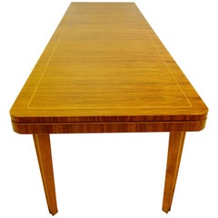 Large 1940s Dining Room Table or Conference Table