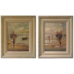 Pair of Early 20th Century Coastal Scenes