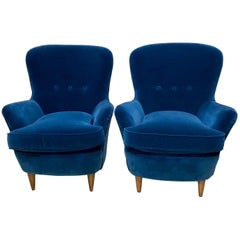 Pair of 1950s Italian Lounge Chairs