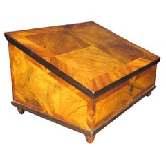 Seltene barocke Schreibschräge aus Parkett des 18. Jahrhunderts, Süddeutschland CIRCA 1760