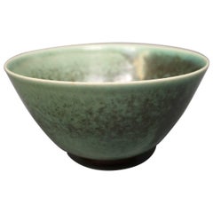 Ceramic Bowl with a Light Green/Turquoise Glaze, No.: 3 by Saxbo