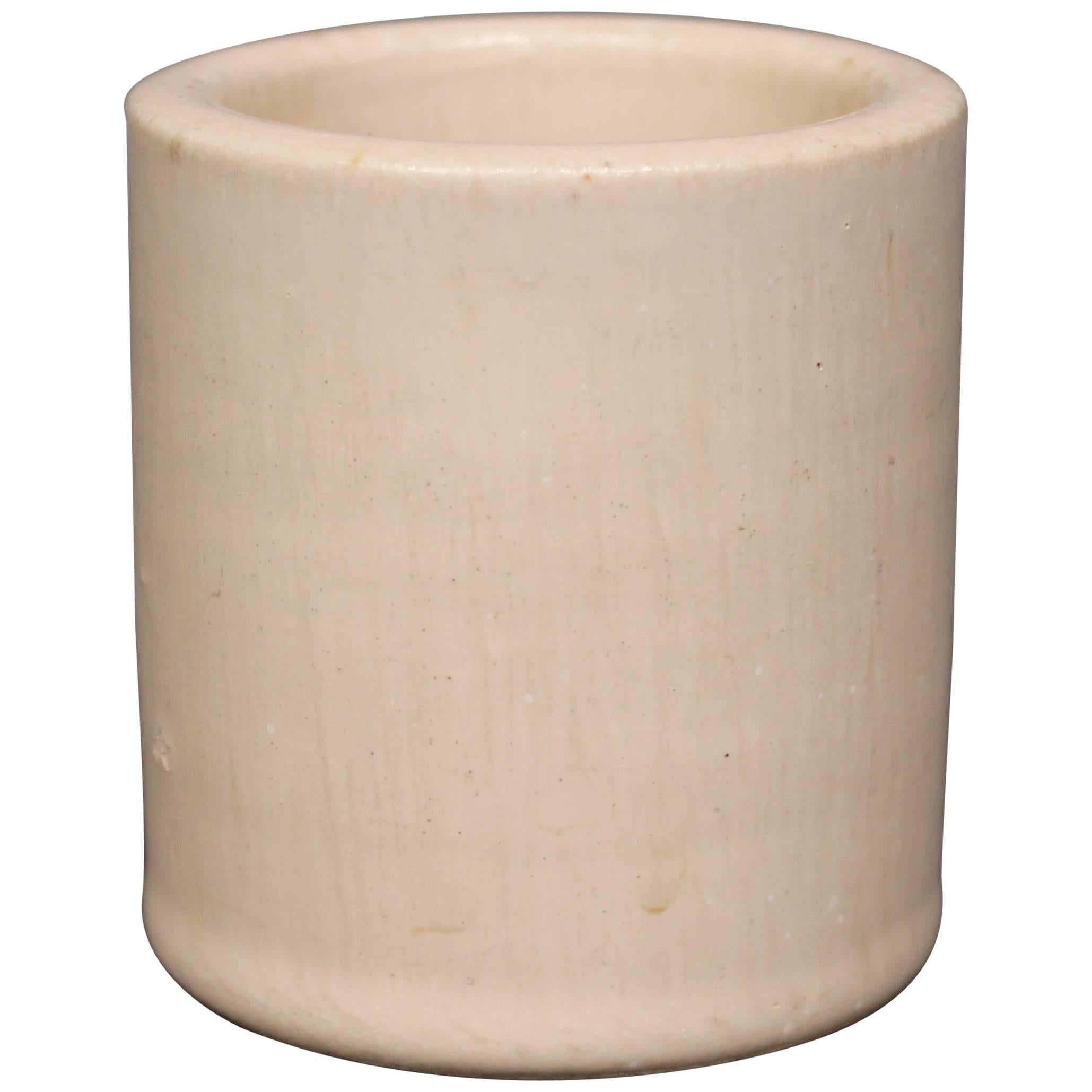Small Ceramic Jar/Vase with a White Glaze, No.: 78 by Saxbo