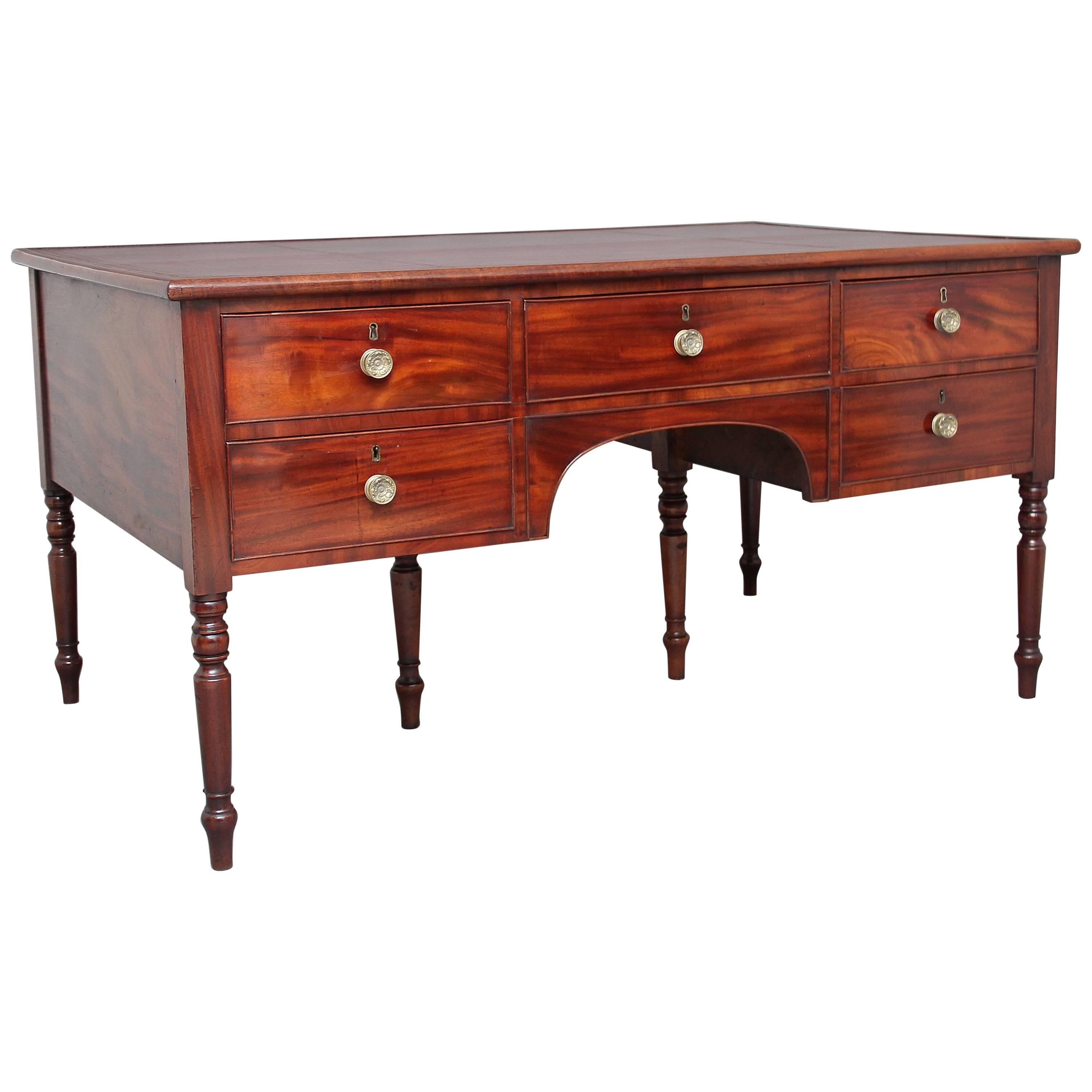 19th Century Mahogany Partners Desk