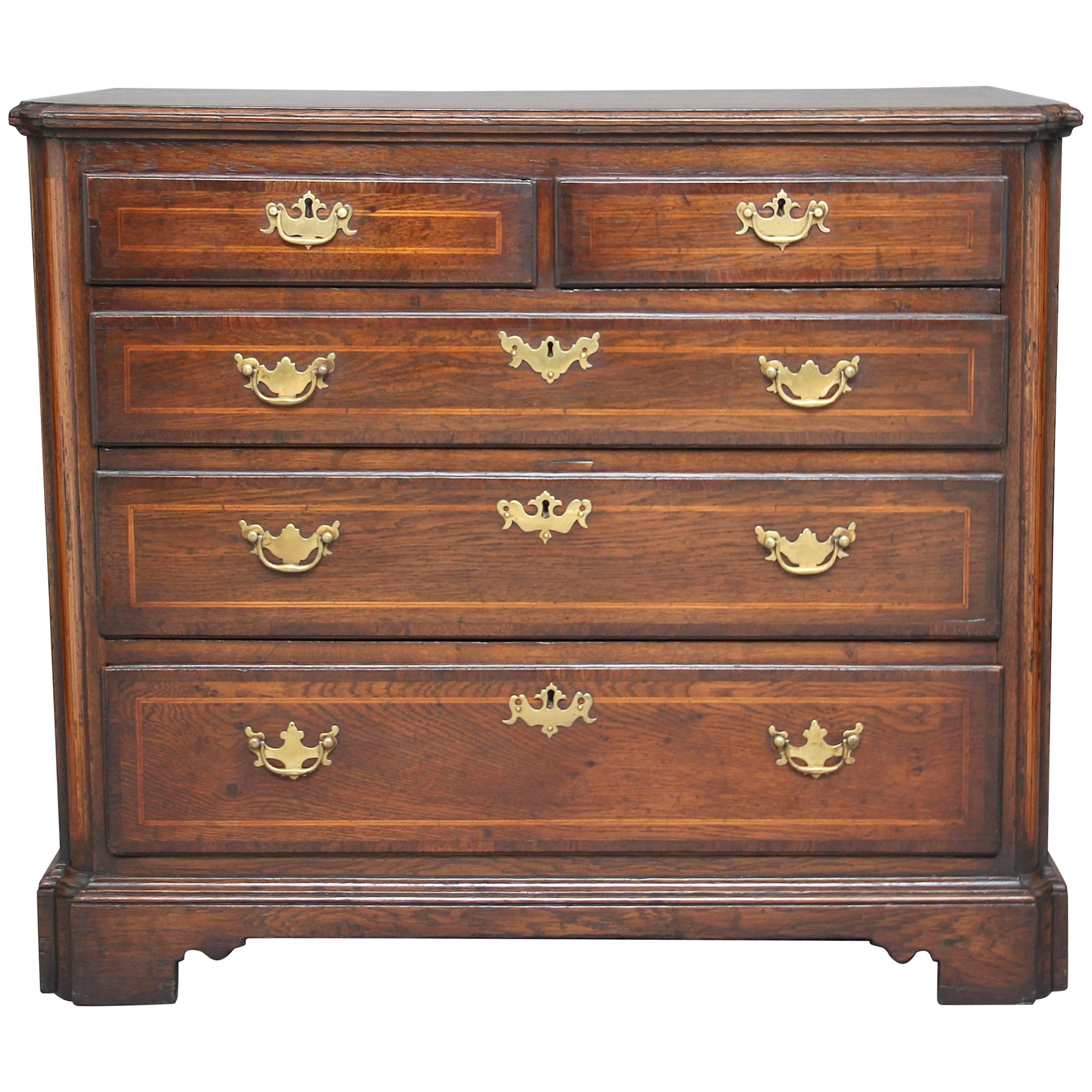 18th Century Oak Chest of Drawers For Sale