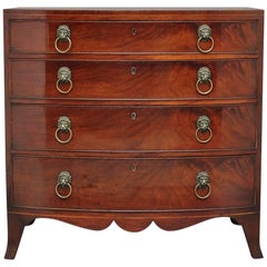 Early 19th Century Mahogany Bowfront Chest