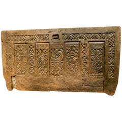 Gothic Carved Panel Made of Walnut