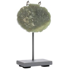Chinese Spinach Green Jade Pendant