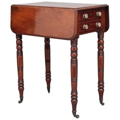 19th Century Mahogany Drop-Leaf Table