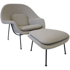 Eero Sarrinen Womb Chair and Ottoman by Knoll