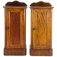 Antique Mahogany Nightstands Victorian Bedsides Chests, Scotland, 1870