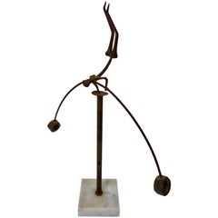 Balancing Figure Nail Art Sculpture