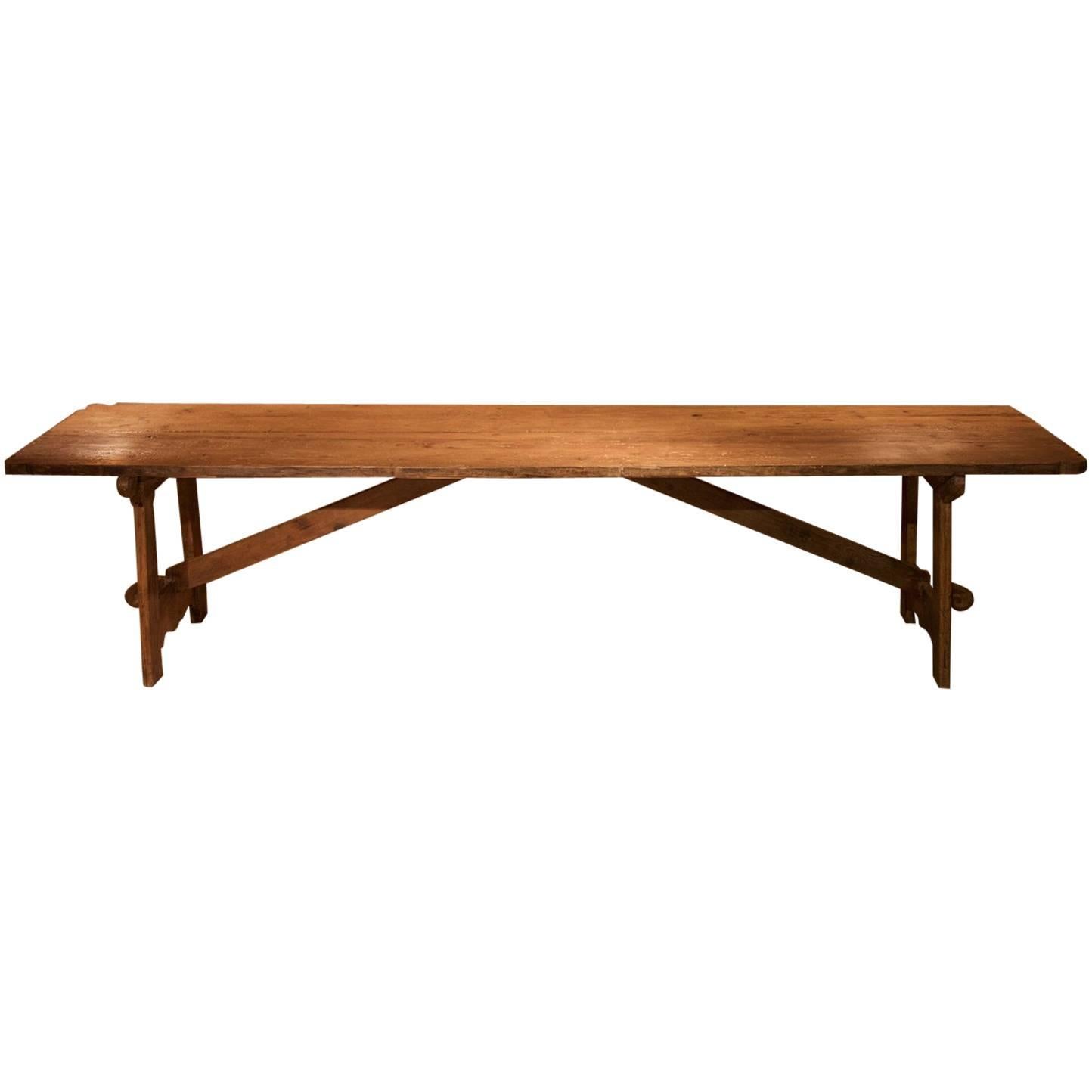Solid Rustic Dining Room Table