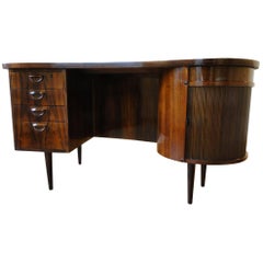 Early Kai Kristiansen Rosewood Desk with Bar Arrangement Model No.54