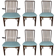 Svend Madsen Set of Six Rosewood Dining Chairs
