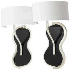 Pair of wall Lamps 'Violon' by Hubert Le Gall