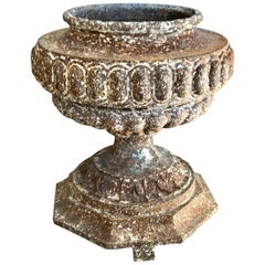 Large 19th Century Cast Iron Urn