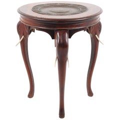 Solid Rosewood Anglo-Indian Elephant Table