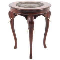 Solid Rosewood Anglo-Indian Elephant Table