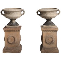 Pair of Terracotta Urns, circa 1890