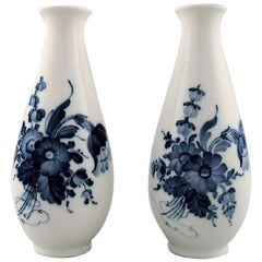 Royal Copenhagen Blue Bouquet Number 4055-45, Pair of Vases