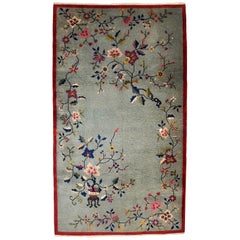 Handmade Antique Art Deco Chinese Rug, 1920s