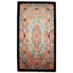 Handmade Antique Art Deco Chinese Rug, 1920s