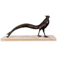 Art Deco Bronze Pheasant
