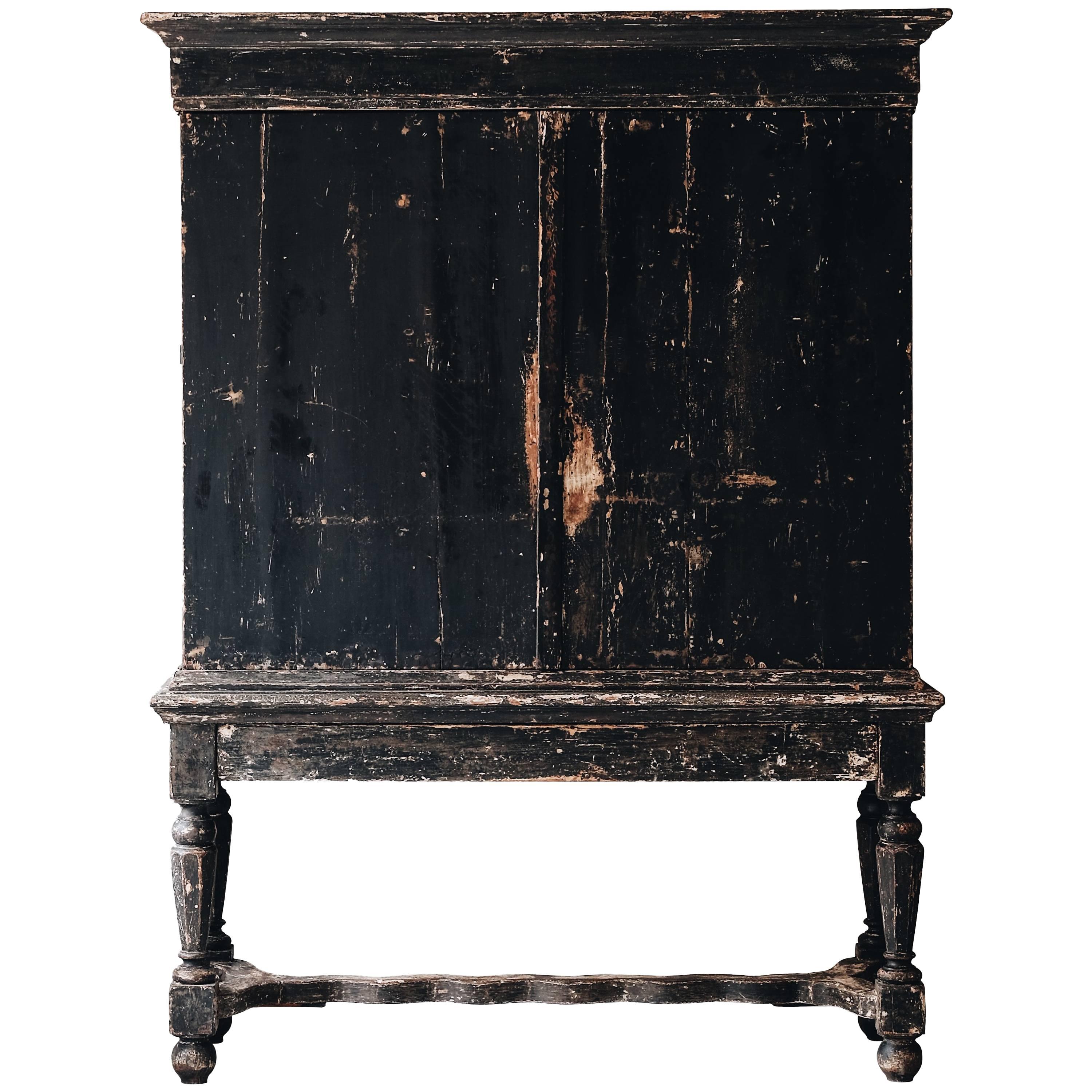 18th Century Baroque Cabinet on Stand