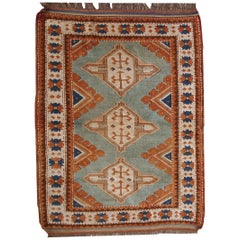 Handmade Retro Caucasian Kazak Rug, 1970s, 1C324