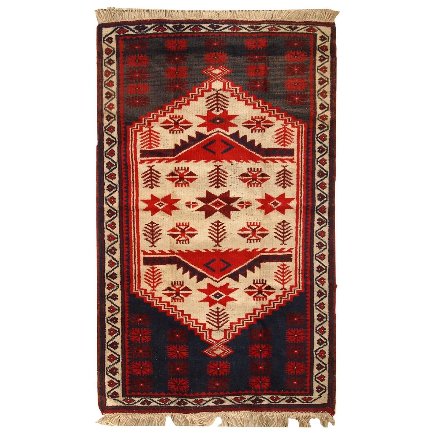 Handgefertigter türkischer Anatolischer Vintage-Teppich, 1970er Jahre, 1C325 im Angebot