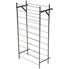 Painted Steel Wine Rack Stand Large 55 Bottle Capacity