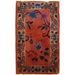 Handmade Antique Art Deco Chinese Rug, 1920s