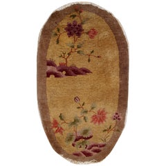 Handmade Antique Art Deco Chinese Rug, 1920s