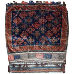 Handmade Antique Afghan Baluch Bag, 1880s, 1C368