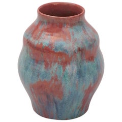 Antique Royal Delft Vase with Experimental Glaze