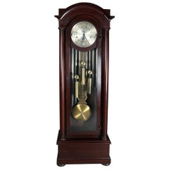 Used American Empire Mahogany Jocques Long Case Clock, 19th Century