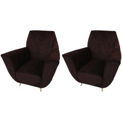 Beautiful Pair of Italian Armchairs Beautiful Pair of Italian Armchairs