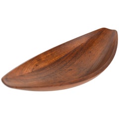 Jens H Quistgaard Canoe Bowl by Dansk, First Generation with Early Markings