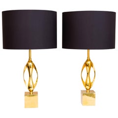 Pair of Table Lamps by Maison Charles, France, circa 1970