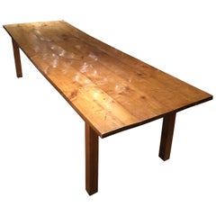 Long and Wide Cherrywood Farmhouse Table