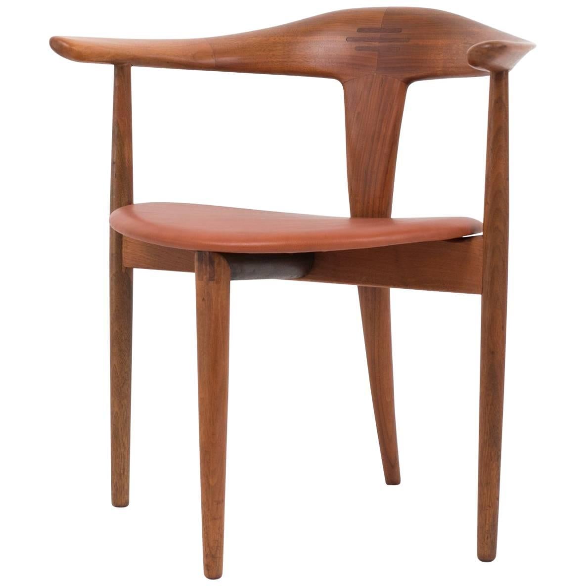 Single Teak Accent Chair by Pelle Pedersen and Erik Andersen for Randers/Moreddi