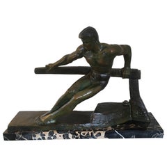Art Deco Bronze "The Boatman" by Georges Gori