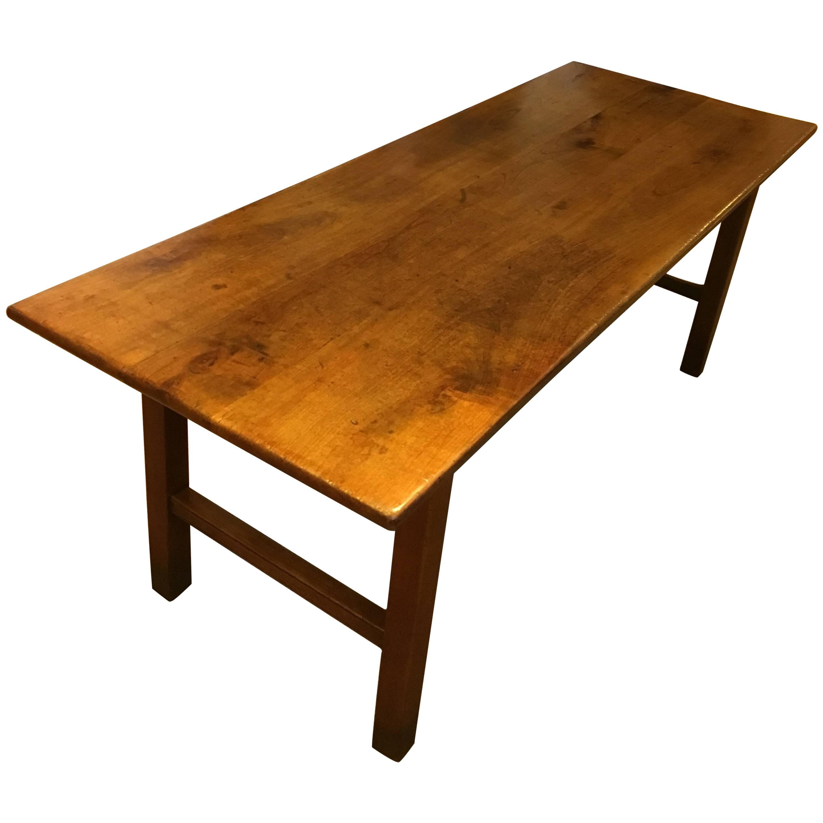 Farmhouse table , cherry wood  For Sale