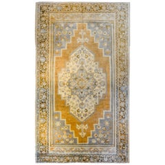 Magnifique tapis turc vintage d'Oushak