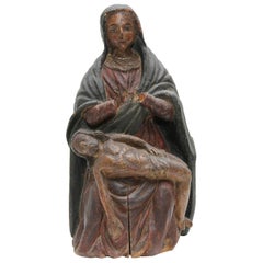 18th Century Carving the "Pieta" Santos