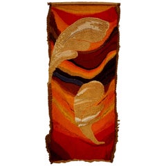 Colorful Handwoven, 1960s Tapestry