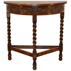 Late 19th Century Demilune Table