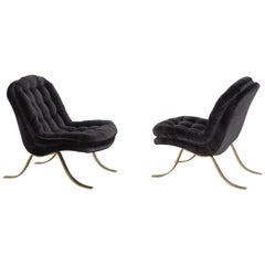 Mid-Century Modern Italian Slipper Chairs
