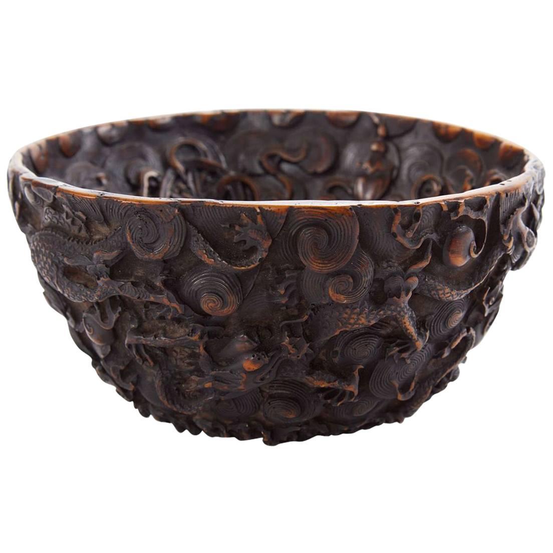 19th Century Black Forest 'German' Carved Bowl