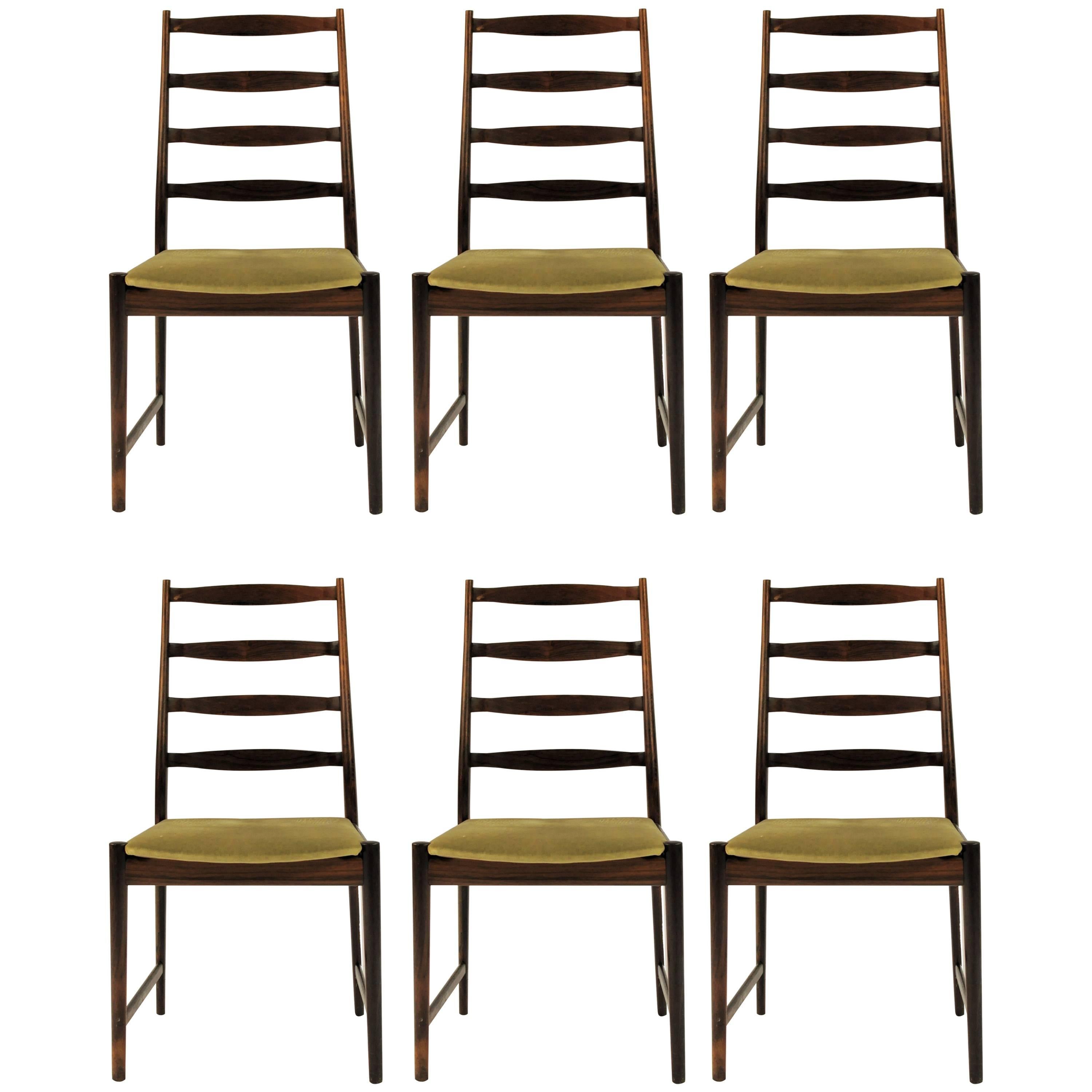 1960s Torbjorn Alfdal - Six Dining Chairs in Rosewood with choice of upholstery